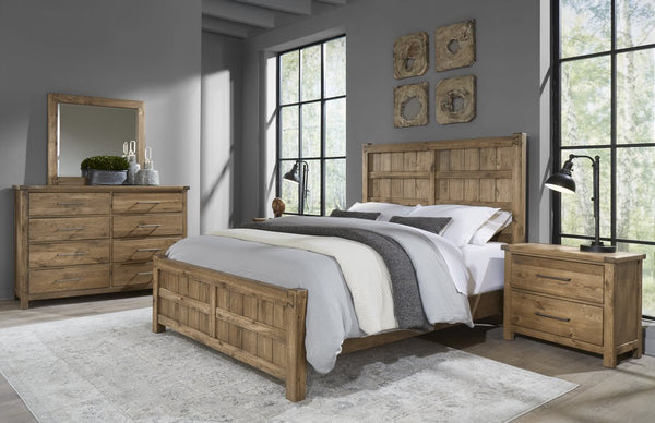 Vaughan-Bassett Dovetail Natural California King Board & Batten Bed