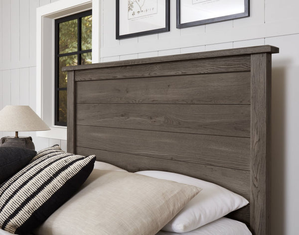 Vaughan-Bassett Custom Express Driftwood Grey California King Farmhouse Bed