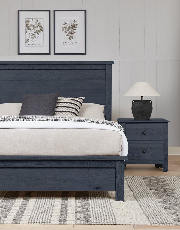Vaughan-Bassett Custom Express Indigo California King Farmhouse Bed