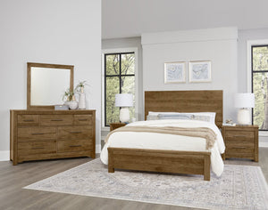 Vaughan-Bassett Crafted Cherry Medium King Plank Bed