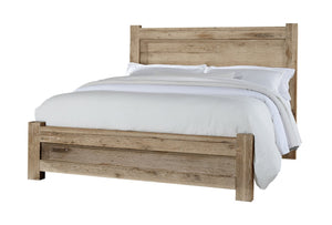 Vaughan-Bassett Dovetail Sun Bleached White California King Poster Bed with Poster Footboard