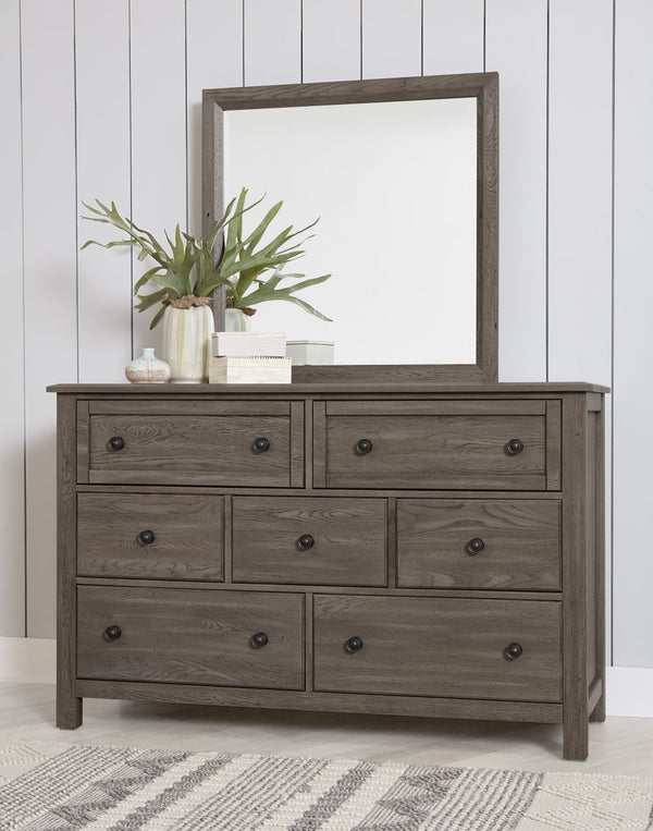 Vaughan-Bassett Custom Express Driftwood Grey 7-Drawer Dresser