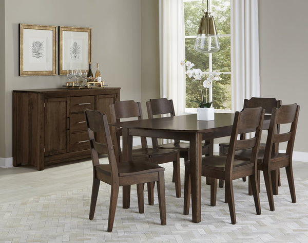 Vaughan-Bassett Crafted Cherry Dining Dark 72 Inch Surfboard Table with 1-1/4 Inch Top