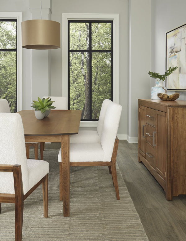 Vaughan-Bassett Crafted Cherry Dining Medium 72 Inch Surfboard Table with 1-1/4 Inch Top