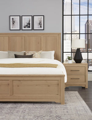 Vaughan-Bassett Crafted Cherry Bleached King Six Panel Bed