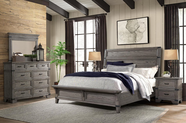 Intercon Forge Brushed Steel Transitional 6-Drawer Standard Chest