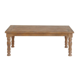 Intercon Highland Sandwash Farmhouse Turned Leg Coffee Table