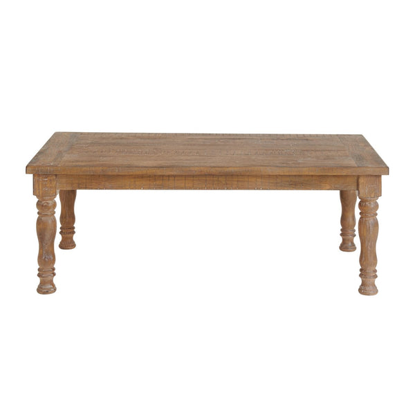 Intercon Highland Sandwash Farmhouse Turned Leg Coffee Table