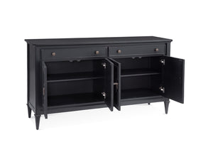 Bassett Mirror Traditional Antique Black Hudson Server