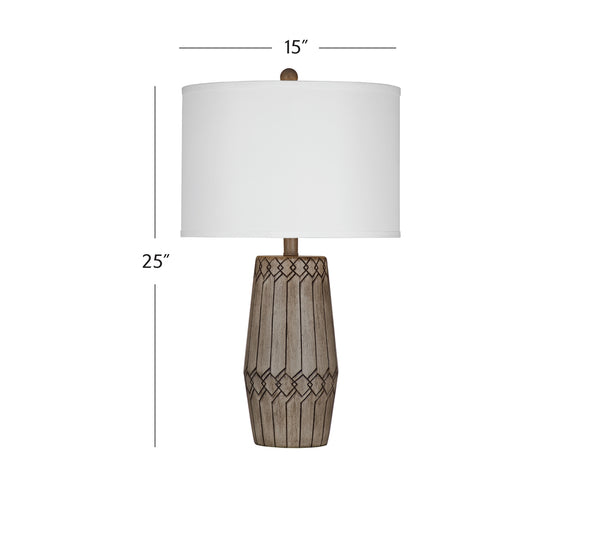 Bassett Mirror Boho Brown Harper Table Lamp