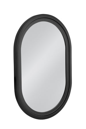 Bassett Mirror Traditional Matte Black Nash Wall Mirror