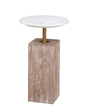 Bassett Mirror Farmhouse White Wash Mango Holt Accent Table