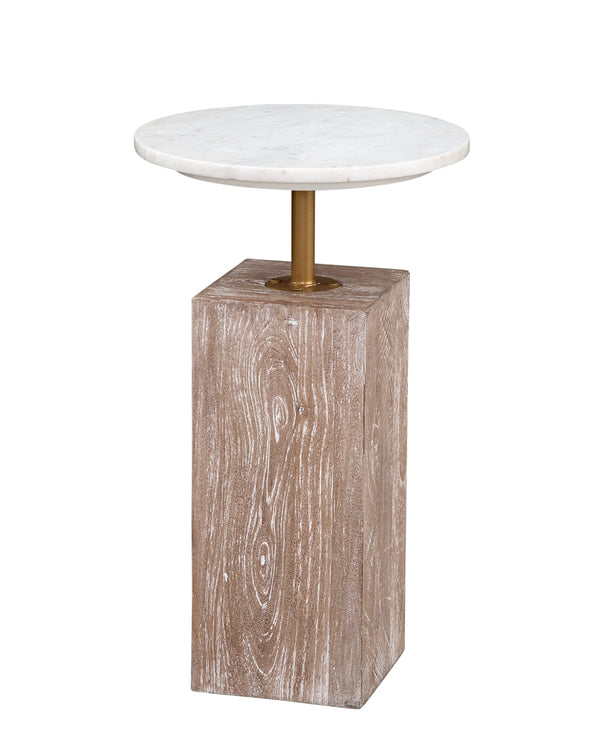 Bassett Mirror Farmhouse White Wash Mango Holt Accent Table
