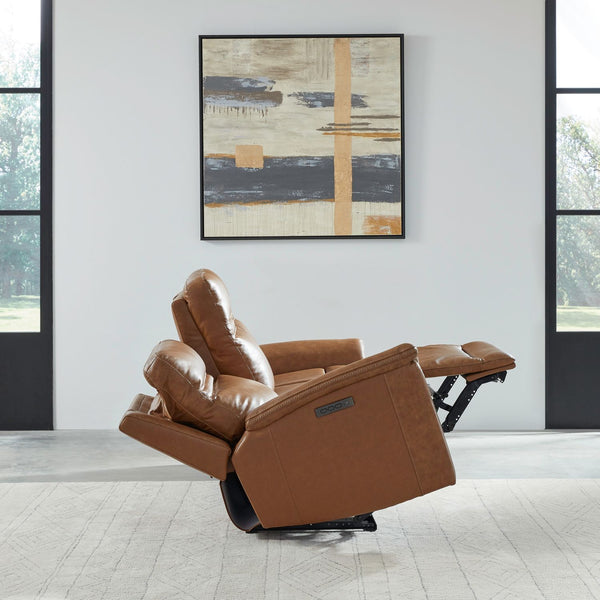 Liberty Furniture Cooper Camel Leather Sofa P3 & Zg