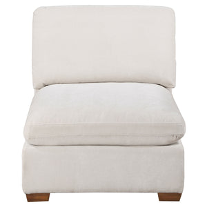 Coaster Lakeview Upholstered Armless Chair Ivory