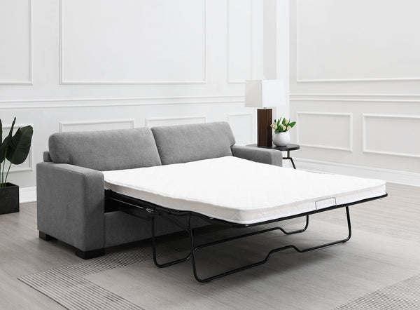 Coaster Simpson Upholstered Sofa Sleeper with Queen Mattress Grey