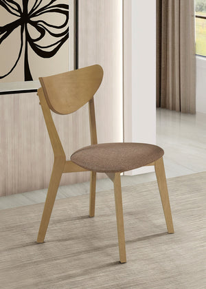 Coaster Elowen Wood Dining Side Chair Light Walnut