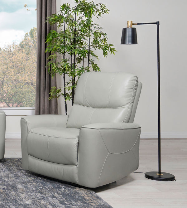 Coaster Greenfield Upholstered Power Recliner Chair Ivory