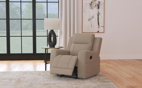 Coaster Brentwood Upholstered Recliner Chair Taupe