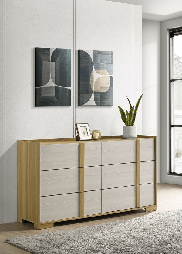 Coaster Hyland 6-Drawer Dresser Natural