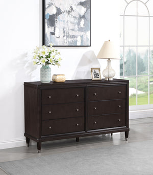 Coaster Emberlyn 6-Drawer Dresser Brown
