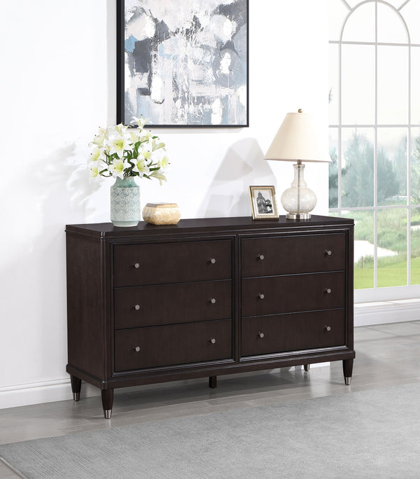 Coaster Emberlyn 6-Drawer Dresser Brown