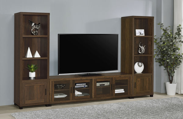 Coaster Sachin 3-Piece 79 Inch TV Entertainment Center Dark Pine