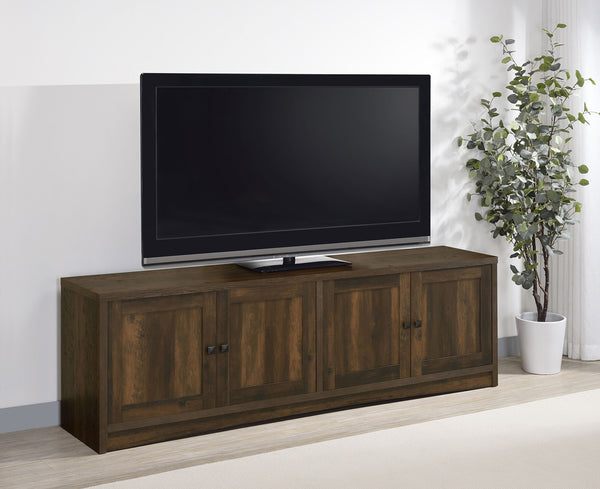 Coaster Laughlin 4-Door Engineered Wood 78 Inch TV Stand Dark Pine