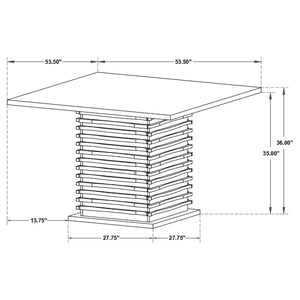 Coaster Stanton 9-Piece Square Counter-Height Dining Table Set Grey