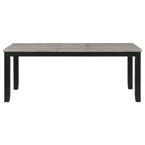 Coaster Elodie 5-Piece Rectangular Extension Leaf Dining Set Black