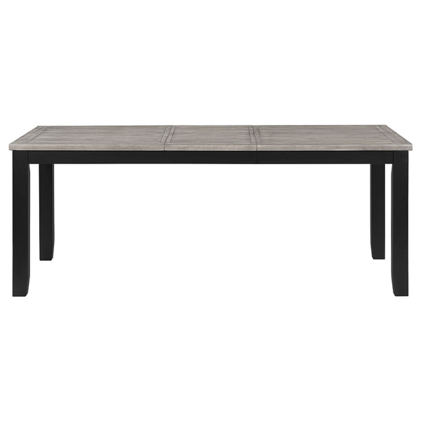 Coaster Elodie 5-Piece Rectangular Extension Leaf Dining Set Black