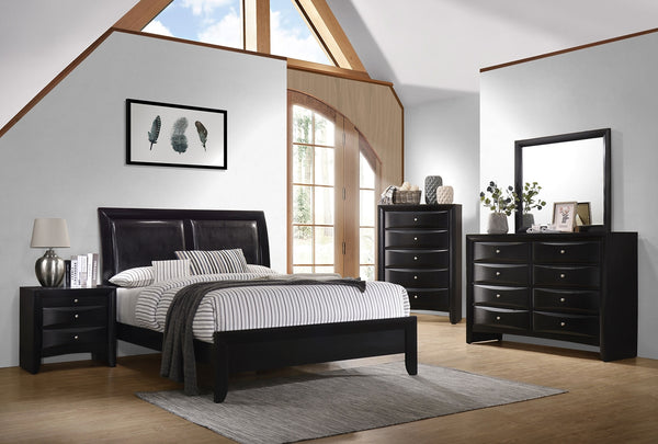Coaster Briana 8-Drawer Dresser with Mirror Black