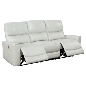 Coaster Greenfield 3-Piece Power Reclining Sofa Set Ivory