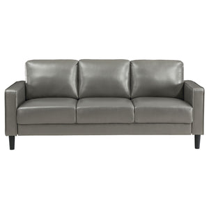 Coaster Ruth 3-Piece Upholstered Track Arm Sofa Set Grey