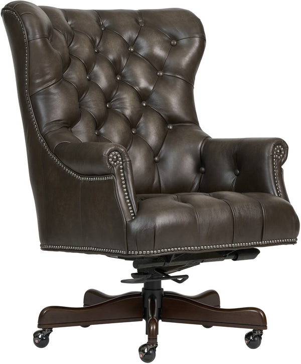 aspenhome jefferson executive chair in burnished walnut
