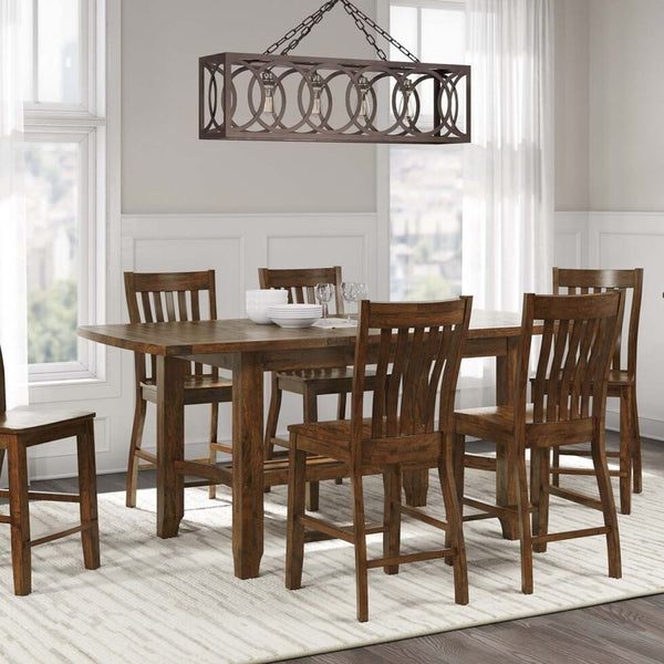 napa furniture whistler retreat dining table with extension in warm cherry