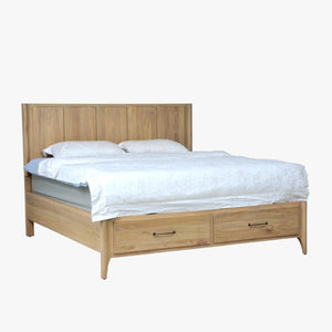napa furniture aria king complete storage bed in natural sand