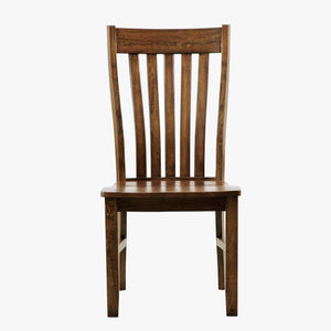 napa furniture whistler retreat dining table with extension & 4 side chairs set in warm cherry