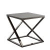 Steve Silver Aegean 3-Piece Black Nickel Cocktail Table & 2 End Tables Set