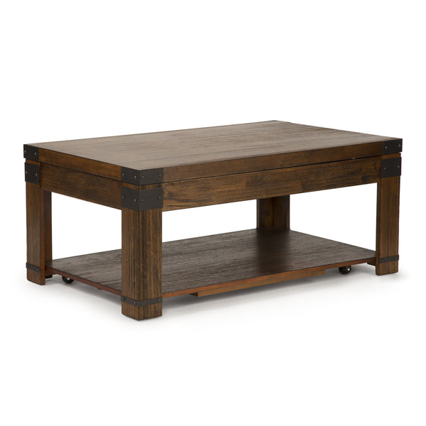 Steve Silver Arusha 3-Piece Lift-Top Cocktail Table & End Table Set In Medium Cherry