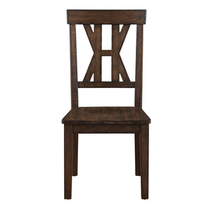 Steve Silver Auburn Dining Side Chair In Dark Tobacco