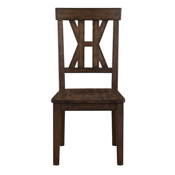 Steve Silver Auburn Dining Side Chair In Dark Tobacco