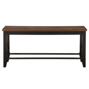 Steve Silver Bermuda 24-Inch Counter-Height Bench In Black & Arcadia