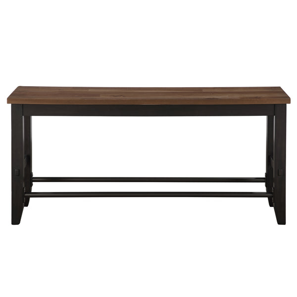 Steve Silver Bermuda 24-Inch Counter-Height Bench In Black & Arcadia