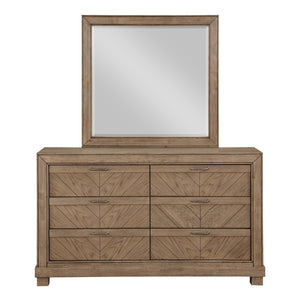Steve Silver Montana Dresser & Mirror Set In Weathered Sand