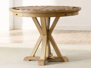 Steve Silver Rylie Counter-Height Table With Game Top, Natural Finish