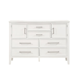 New Classic Andover 60-Inch Dresser with Doors in White