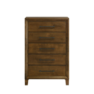 New Classic Ballard 5-Drawer Chest in Walnut