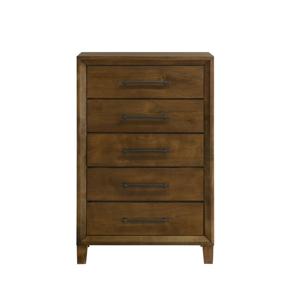 New Classic Ballard 5-Drawer Chest in Walnut