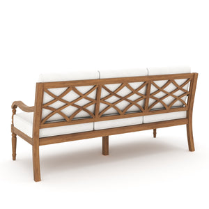 New Classic Savannah Outdoor Sofa in White Linen